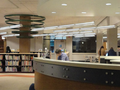 Children's desk at Wilbur Aalfs Library